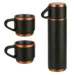Set Termo Negro y Cobre + 2 Tazas