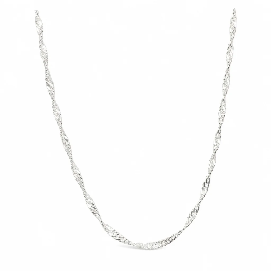 Cadena de plata singapur