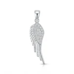 Colgante Ala de Ángel en Plata 925 con Circones