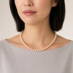 Collar de Perlas Mallorca Rosa 45 cm