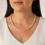 Collar de Perlas Mallorca Crema 50 cm