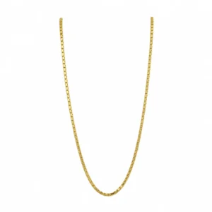 Cadena de Plata Veneciana Slim con Oro 45 cm