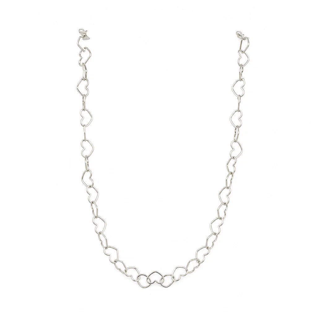Cadena de Plata Corazón 45 cm