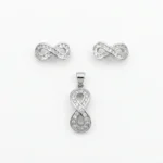 Conjunto Infinito en Plata 925 — Collar y Aros