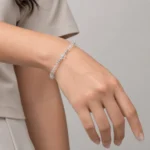 Pulsera de Cristales con Cubo Tornasol