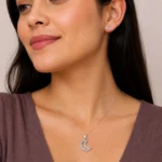 Conjunto Luna en Plata 925 — Collar y Aros