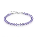 Pulsera de Cristales Lila