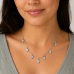 Collar de Dijes Pica, Trébol y Corazón en Plata 925