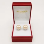 Aros de Perla Mallorca Crema 12 mm