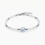 Pulsera de Cristales con Corazón Tornasol