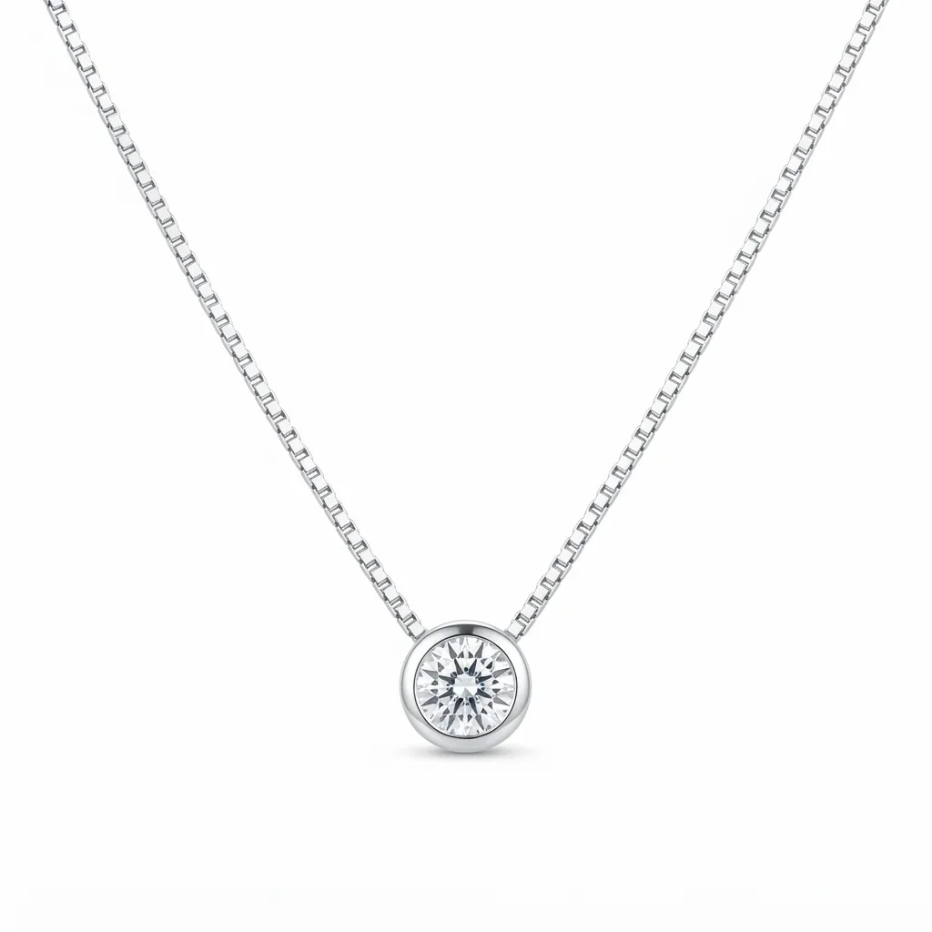 Collar Punto de Luz Mediano en Plata 925