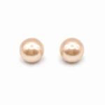 Aros de Perla Mallorca Rosa en Plata 925