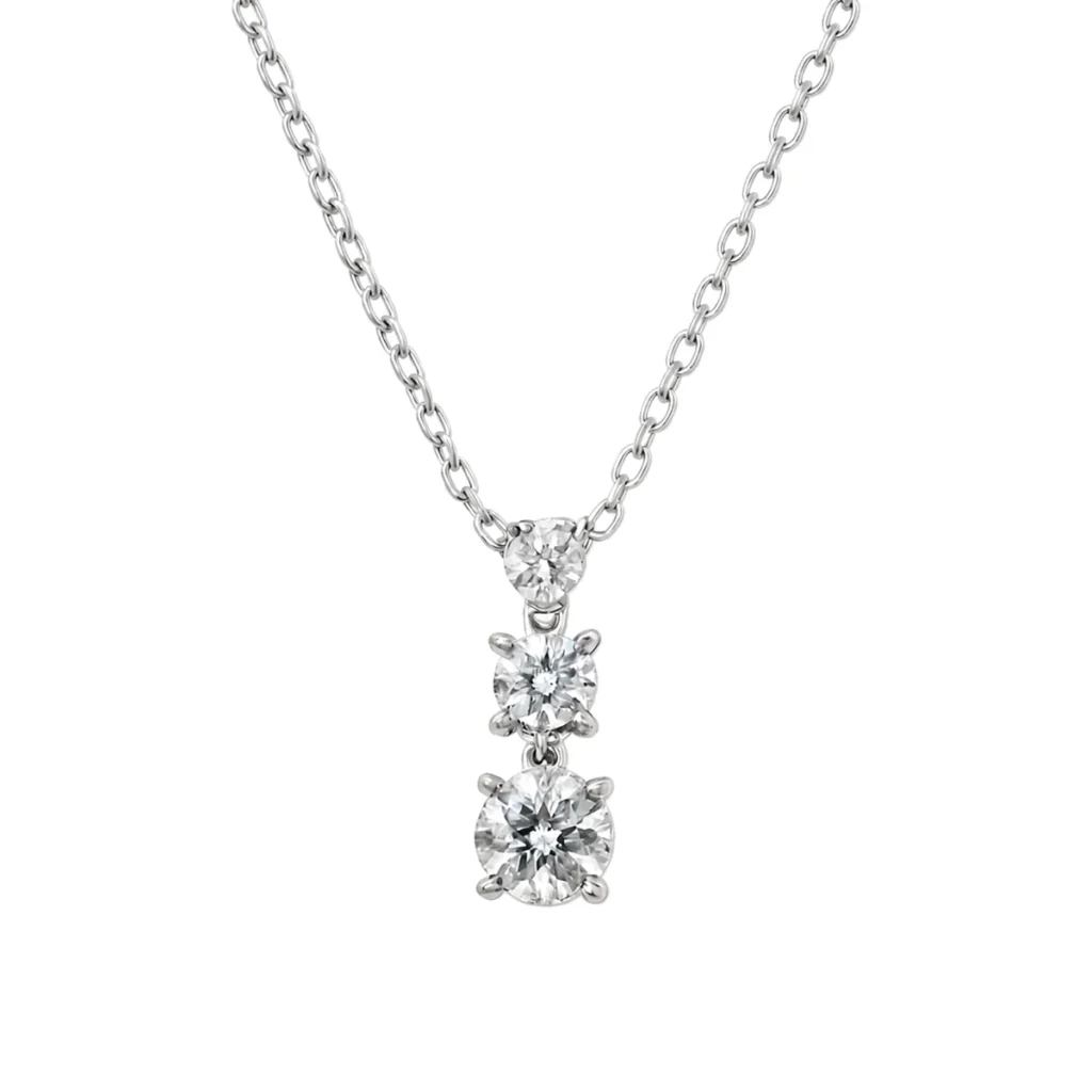 Collar Triple Punto de Luz Degradé en Plata 925