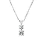 Collar Triple Punto de Luz Degradé en Plata 925