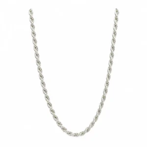 Cadena de plata turbillón facetada