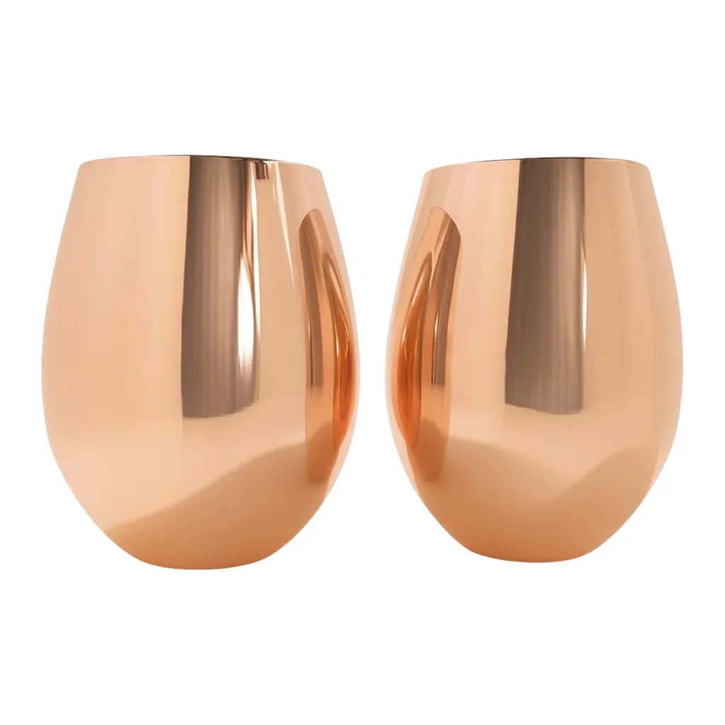 Set 2 Vasos Cobrizados 540 ml