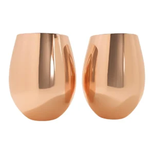 Set 2 Vasos Cobrizados 540 ml
