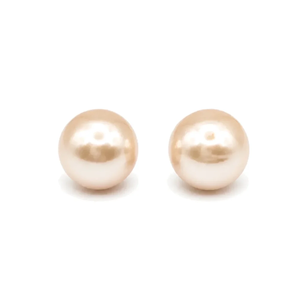 Aros de Perla Mallorca Crema 12 mm