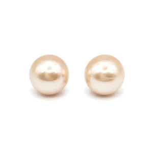 Aros de Perla Mallorca Crema 12 mm
