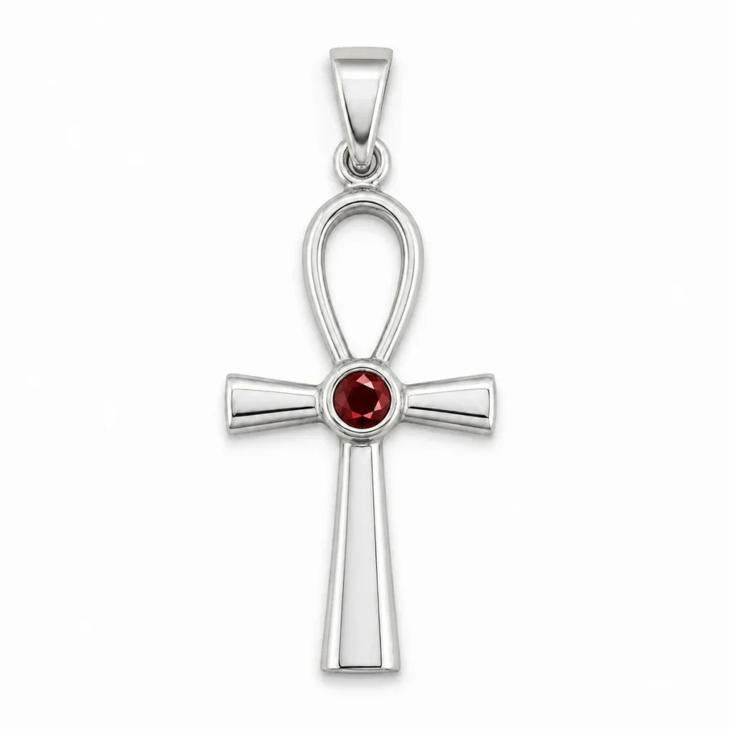 Colgante Cruz Egipcia Ankh en Plata 925