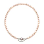 Collar de Perlas Mallorca Rosa 45 cm