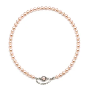 Collar de Perlas Mallorca Rosa 45 cm