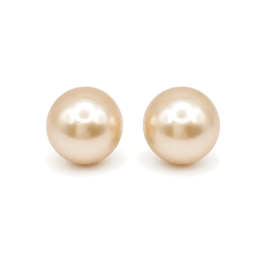 Aros de Perla Mallorca Champagne 14 mm