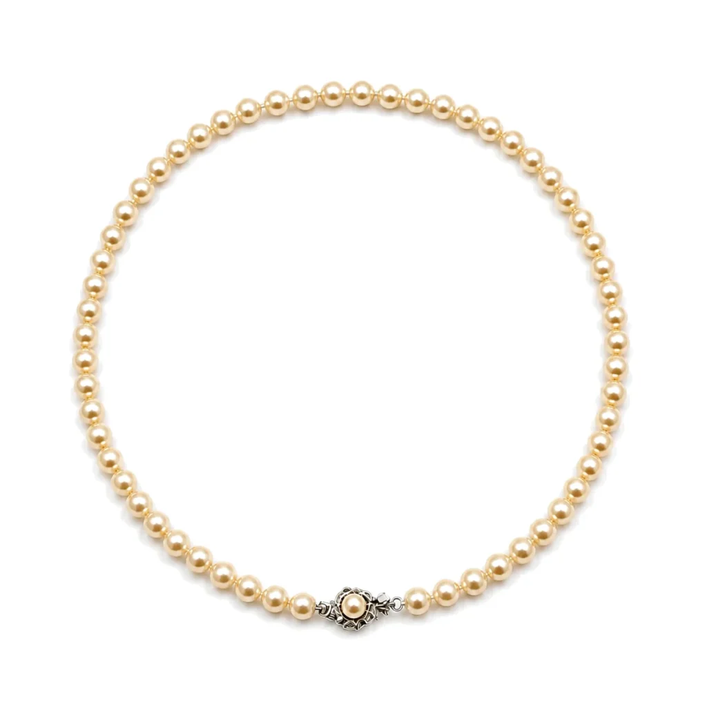Collar de Perlas Mallorca Crema 50 cm